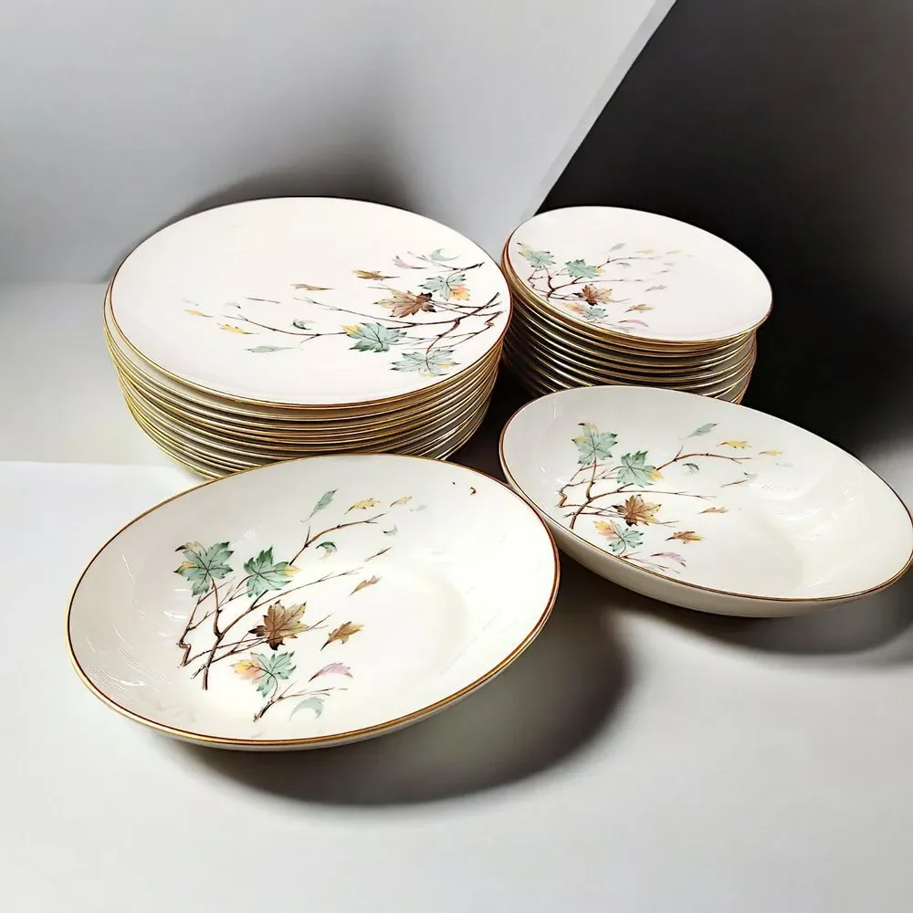 Lenox Westwind X-407 (2) Oval Serving Bowl (12)‎ Dinner Plates (12) Salad Plates